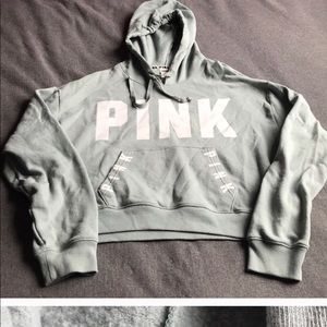 PINK cropped hoodie